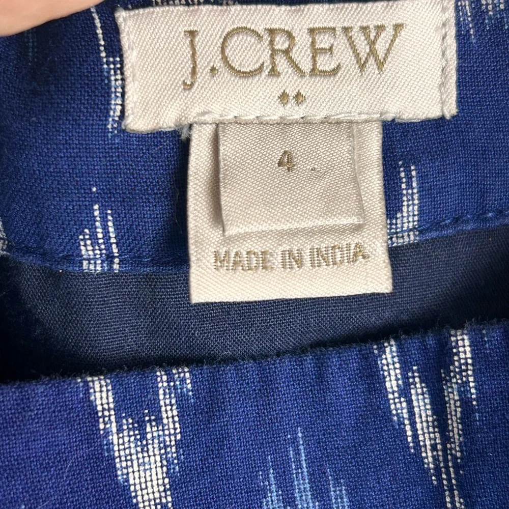 J. Crew Ikat maxi dress Navy Patterned Maxi Dress